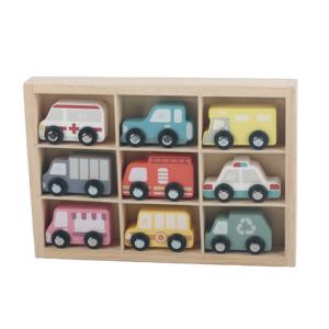 Jouets populaires pour enfants 2026, ensemble de 9 modèles de voitures pour enfants, jouets éducatifs en bois, mini-modèles de voitures - Product Image 4