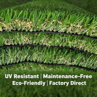 Gazon artificiel 25 mm haute densité résistant aux UV, gazon synthétique pour la décoration de jardin et aménagement paysager, pelouse artificielle