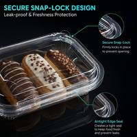 Boîte à gâteau roulé transparente jetable en PET, petite, personnalisable avec logo, pour pâtisserie, adaptée aux aliments, pour boulangerie
