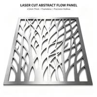 Panneau décoratif en métal découpé CNC, motif personnalisé pour cloison intérieure architecturale