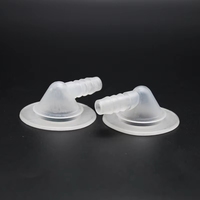 Coude pneumatique en TPU/PVC à 180 degrés avec petite bride pour tubes de brassards de contention