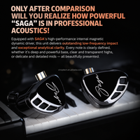 Écouteurs intra-auriculaires KZ Saga entièrement métalliques, basses profondes dynamiques 1DD, HiFi, filaires, 3,5 mm, pour jeux, musique, audiophiles
