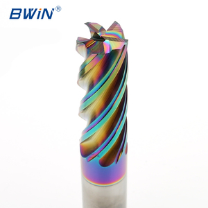 Colorful 3 Flute Carbide Aluminum Milling Cutter Tungsten <strong>End</strong> <strong>Mill</strong> 1-20mm HRC55 <strong>for</strong> Aluminum Acrylic <strong>Copper</strong> Plastic Router Bit - Product Image 2