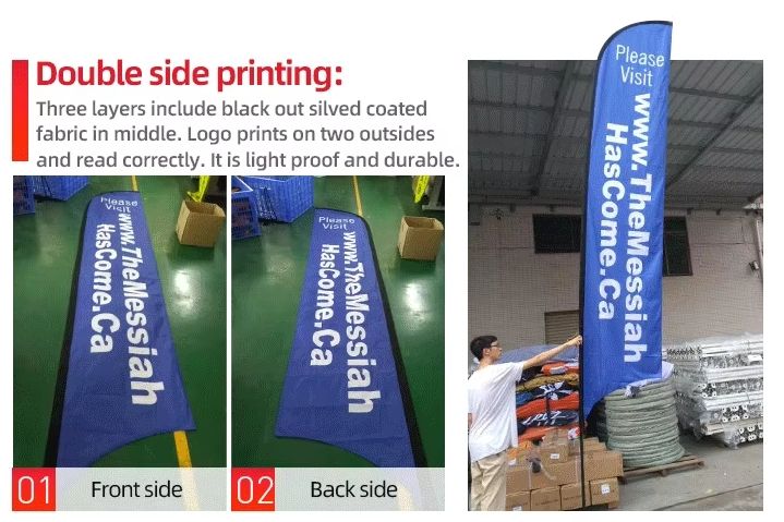 Double Side Print with 180/250g polyester