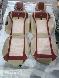 ปลอกหุ้มเบาะรถยนต์ MARCAN รุ่น Luxury PU ดีไซน์สปอร์ต รักษาสิ่งแวดล้อม ครอบคลุมเต็มรูปแบบ 360 องศา สีเบจ-น้ำตาล พร้อมหมอนเมมโมรี่โฟม ใช้ได้กับรถยนต์ทั่วไป - Product Image 4