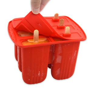 BHD BPA Free Spülmaschinen fest Hausgemachte <span class=keywords><strong>Ice</strong></span> <span class=keywords><strong>Pop</strong></span> Maker Set mit 6 Stück wieder verwendbaren Easy Release Silikon Eis Eis am Stiel Formen - Product Image 2