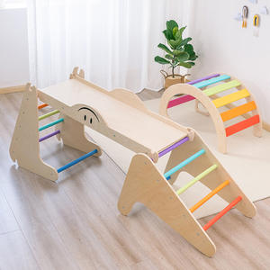 Torre di Apprendimento Montessori in Legno Pieghevole con Scivolo e Struttura per Arrampicata per Bambini e Bimbi Piccoli, Set per Uso Interno - Product Image 6