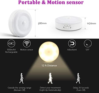 Projecteur de lumière, Rechargeable par usb 1000mAH, Induction intelligente LED, rondelles lumineuses