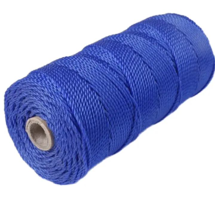 2mm PE dikepang Twine spul 3-Strand Twisted Polyester tali memancing untuk tas 8mm Roll 1mm dan 2mm ukuran tersedia