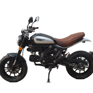 Modèle de moto vintage de style rétro, Scrambler classique - Product Image 1