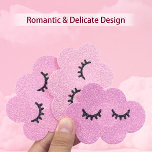 2025 nouveau Pasties Sexy mamelon couverture jetable rose paillettes Boob couverture pour jolie fille vacances d'été - Product Image 3