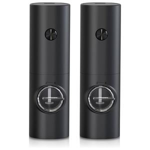 Salt <b>Pepper</b> <b>Grinder</b> Set Spice Bottle Black Electric Mill USB Type-C Rechargeable Lithium Battery Eco-Friendly Dishwasher Safe - Product Image 1