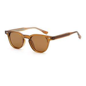 Gafas de Sol Redondas de Lujo Retro con Montura Completa de PC para Adultos, Lentes Polarizadas, Logotipo Personalizado, Cómodas para Exteriores, Alta Calidad, UV400, Unisex - Product Image 3