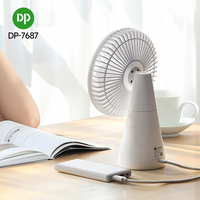 Ventilateur de table suspendu ventilateur de bureau portable longue durée ventilateur de bureau rechargeable affichage numérique rotatif 4000mAh charge USB