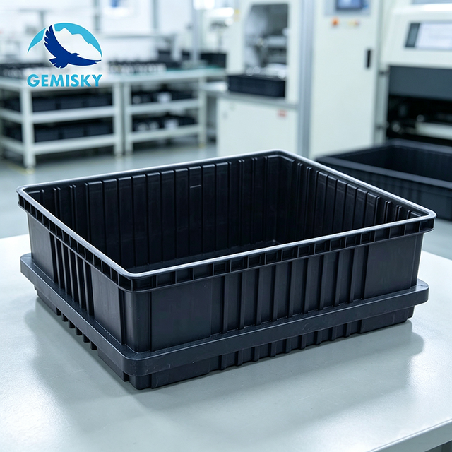 Black ESD Anti-Static Plastic Tray SMT Rack for PCB Storage and Electronic Component Packing