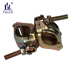 Abrazadera de andamio de construcción BS1139 EN74 Acoplador doble presionado JIS Acoplador giratorio Abrazadera fija - Product Image 5