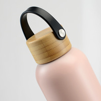 Bouteille de sport en acier inoxydable 303/302 à petite ouverture de style américain, poignée en silicone, certifiée CE, personnalisable par sublimation pour la salle de sport
