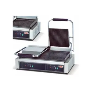 Electric Double Plate Grill Double Controls Griddle Electric Electric Griddle Commercial Pan Grill