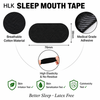 Bande adhésive buccale HLK pour le sommeil, formes multiples, compatible barbe, hypoallergénique, sans médicament, pour une meilleure respiration nasale, OEM ODM, logo personnalisé
