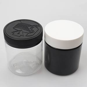 Custom Design Logo Child Resistant Proof Cr Lid Food Grade <b>Storage</b> Pet Jar Container Plastic Bottle <b>for</b> 3.5g Dried Herb Flowers - Product Image 1