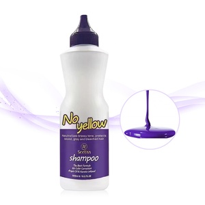 Shampooing violet bio de qualité salon pour cheveux blonds, anti-jaunissement, pour cheveux argentés - Product Image 1