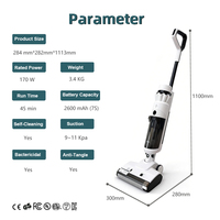 Aspirateur professionnel sans fil tout-en-un électrique autonettoyant pour usage domestique, commercial et hôtelier
