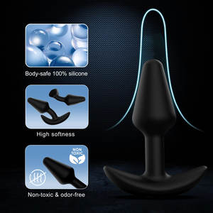 Yüksek Kaliteli Yetişkin Siyah Silikon Anal Seti Popo Fişi Cinsel Stimülasyon Oyuncağı Erkek ve Kadın Çiftler için - Product Image 5