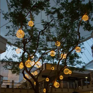 Christmas Large Outdoor Led Sphere Waterproof Ball Light Outdoor Hanging Foldable Light Balls