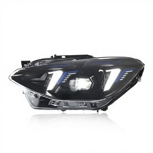 Pour BMW <span class=keywords><strong>Série</strong></span> <span class=keywords><strong>1</strong></span> F20 2012-2014 : Kit de modification de phares avec feux de jour LED style « Fang » et lentilles de direction 12V 6000K - Product Image 1