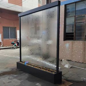 Rideau de pluie en acier inoxydable, fontaine d'eau extérieure avec éclairage LED, cascade intérieure et extérieure - Product Image 3