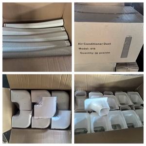 ชุดฝาครอบพีวีซีสีขาว45องศาอุปกรณ์ท่อเครื่องปรับอากาศแบบแยกขนาดเล็ก & ปั๊มความร้อน - Product Image 2