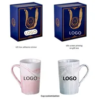 Ensemble cadeau de tasse en céramique de luxe et de serviette avec logo personnalisé pour les mariages, les événements de demoiselles d'honneur, les occasions d'entreprise