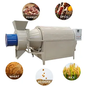Çok fonksiyonlu tahıl kurutma otomatik sıcaklık kontrolü davul elektrikli ısıtma tahıl kurutma