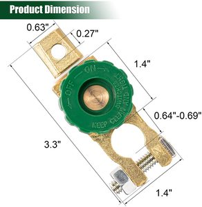 Interruttore a scollegamento rapido della batteria superiore Post nuova condizione di interruzione/spegnimento isolatore principale per barche auto camion camper trattori - Product Image 2