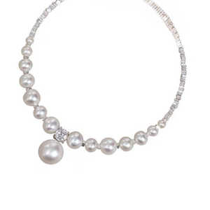 Bracelet en argent sterling S925 pour femmes, perle, bijoux tendance frais et doux, vente en gros - Product Image 2