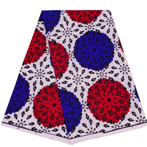 Tissu imprimé en cire africain en polyester en gros d'usine, 100% polyester, tissu imprimé en cire double face pour textile de maison - Product Image 3