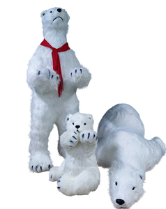 Ours polaire réaliste, jouet électrique <span class=keywords><strong>de</strong></span> haute simulation, cadeau <span class=keywords><strong>de</strong></span> Noël, motif réaliste, animal debout, carnaval - Product Image 5