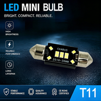 Bombilla LED T11 Canbus 4 LEDs 2835SMD 12/24V para Interior, Sin Error, para Instrumentos y Matrícula