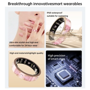Nouvelle bague connectée V10 en émail coloré pour le suivi de la forme physique, du sommeil et de la santé, avec podomètre et moniteur HRV, compatible avec les applications Android et iOS, pour femmes et hommes - Product Image 2