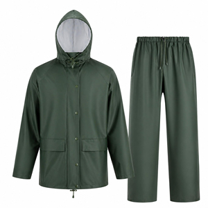 Veste de pluie imperméable, ensemble 3 pièces pour adultes, vêtements de protection contre les intempéries - Product Image 2