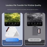 Lector de Tarjetas Externo Magnético de Alta Velocidad con USB 3.0 para Cámaras y Computadoras iPhone (CF/SD/TF)