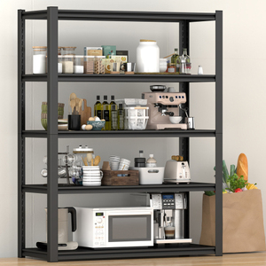 En stock aux États-Unis, livraison gratuite, étagères de rangement en acier de 83,86 pouces, étagère réglable robuste à 5 niveaux, prise en charge du dropshipping - Product Image 1