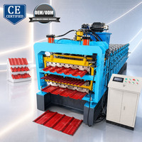 Máquina Formadora de Láminas para Techos de Tres Capas Lian Nai, Máquina de Conformado en Frío para Paneles de Techo de Estructura de Acero