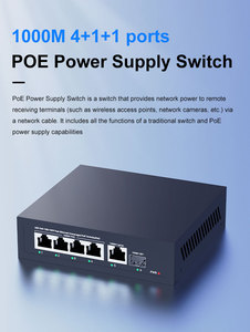 <span class=keywords><strong>Switch</strong></span> <span class=keywords><strong>POE</strong></span> a 4 Porte <span class=keywords><strong>Gigabit</strong></span> 10/100/1000Mbps Porta Elettrica 65 Watt +1*Uplink +1*Porta SFP Progettato per Sistemi di Sicurezza - Product Image 2