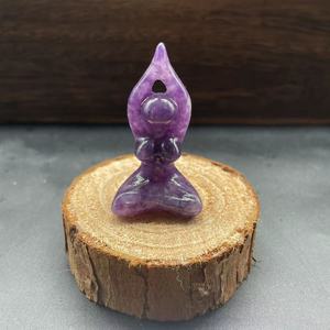 Figura de Diosa de Yoga Tallada en Cristal Curativo de 2 Pulgadas - Product Image 3