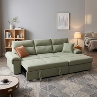 Canapé-lit moderne en tissu européen extensible et pliable, 3 places, forme carrée, pour appartement, salon, chambre, maison, hôtel