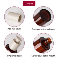 Flacon pompe pour crème cosmétique personnalisable avec logo, 30 ml, 80 ml, flacon en plastique pour lotion, sérum, emballage cosmétique