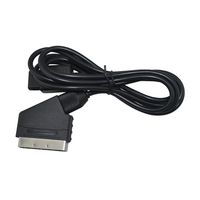 Câble AV SCART RGB de 1,8 m pour console de jeu Nintendo NES N64 SNES Gamecube NGC NTSC avec gaine en PVC