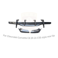 Diffuseur de pare-chocs arrière en fibre de carbone style CSS pour Chevrolet Corvette C8