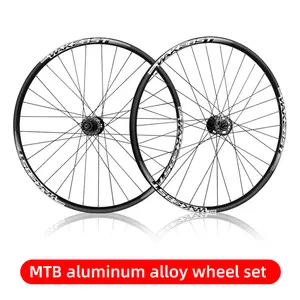 Acordar mountain bike rodas de bicicleta, conjunto de rodas de liga de alumínio com freio a disco, 24/26/27, 5/29 polegadas, 7-11 velocidades, 32h